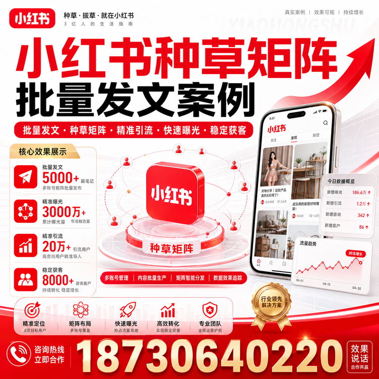 肇庆小红书种草矩阵批量发文案例
