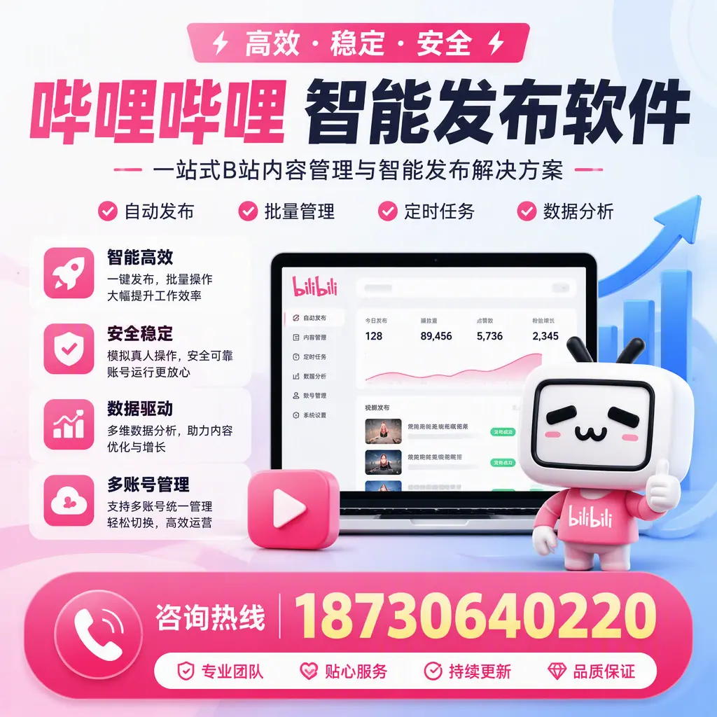 哔哩哔哩智能发布软件适用场景分析：在 肇庆 的最佳实践