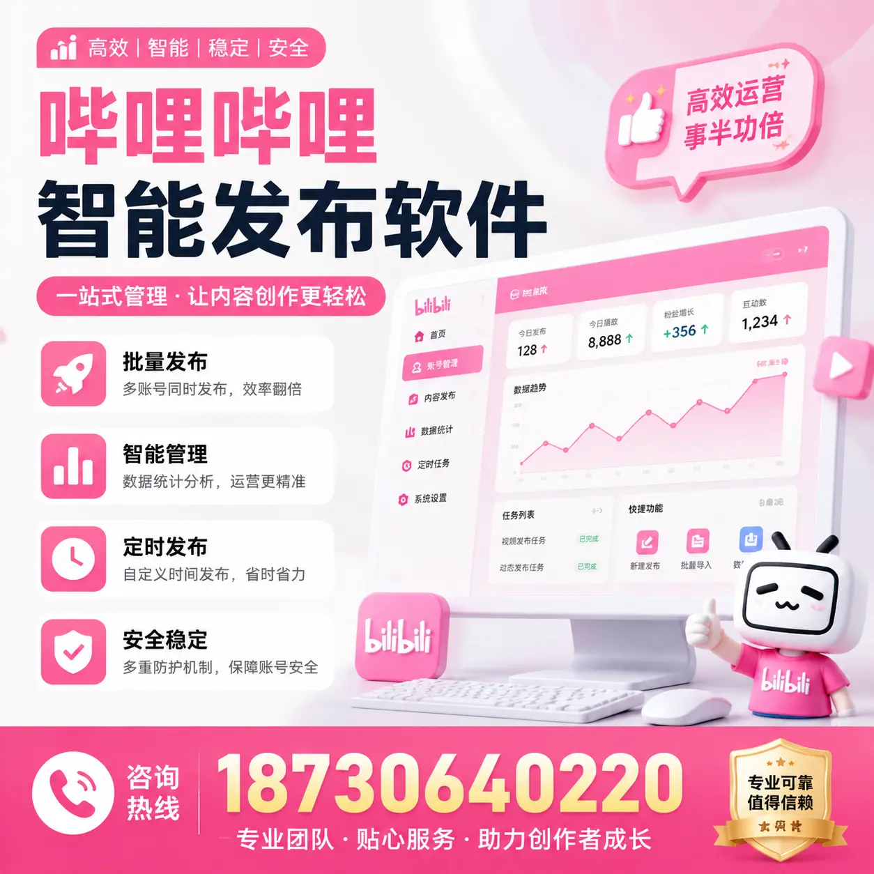 如何评估哔哩哔哩智能发布软件的ROI?肇庆 企业必读